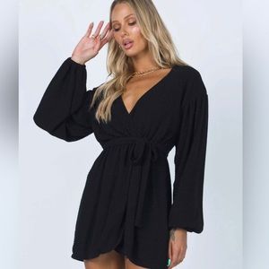 Princess Polly black DANCING SEASON MINI DRESS